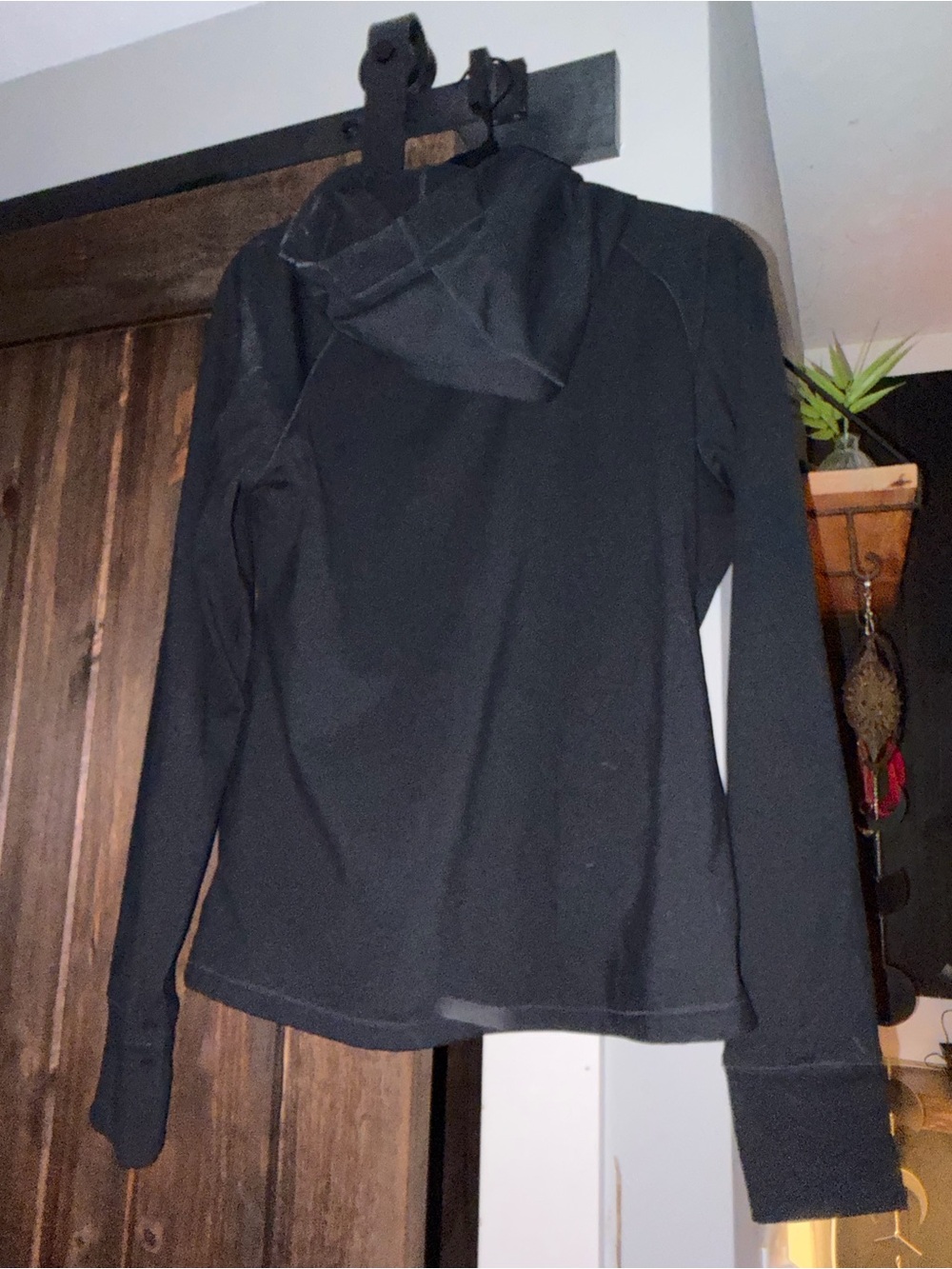 Black Hooded Zip Jacket - Picture 2 of 5